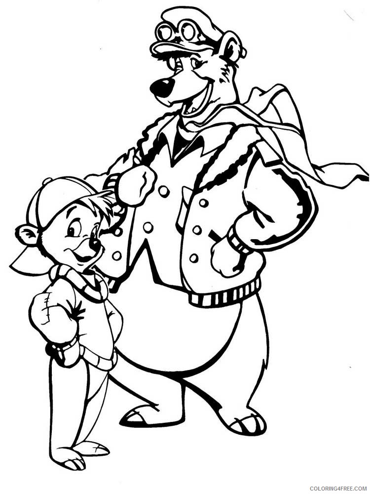TaleSpin Coloring Pages Cartoons TaleSpin 1 Printable 2020 6082 Coloring4free