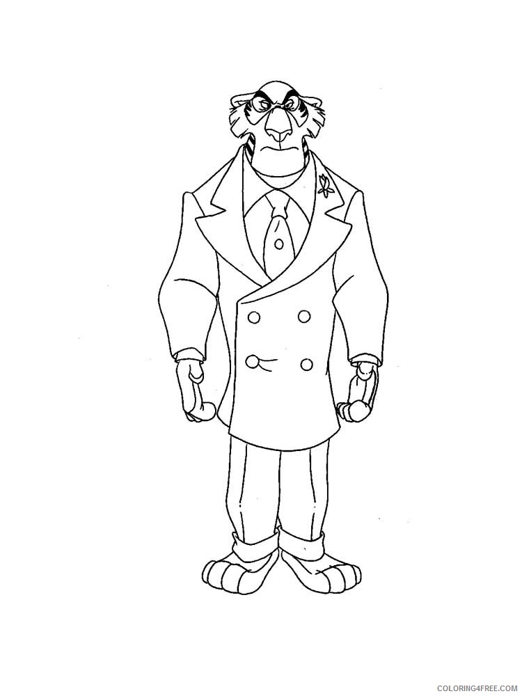 TaleSpin Coloring Pages Cartoons TaleSpin 6 Printable 2020 6086 Coloring4free