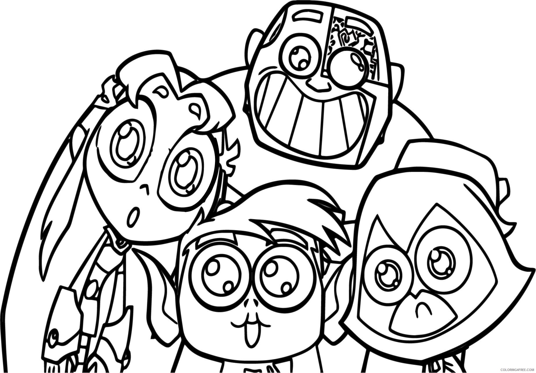Teen Titans Go Coloring Pages Cartoons Teen Titans Go Printable 2020 6179 Coloring4free