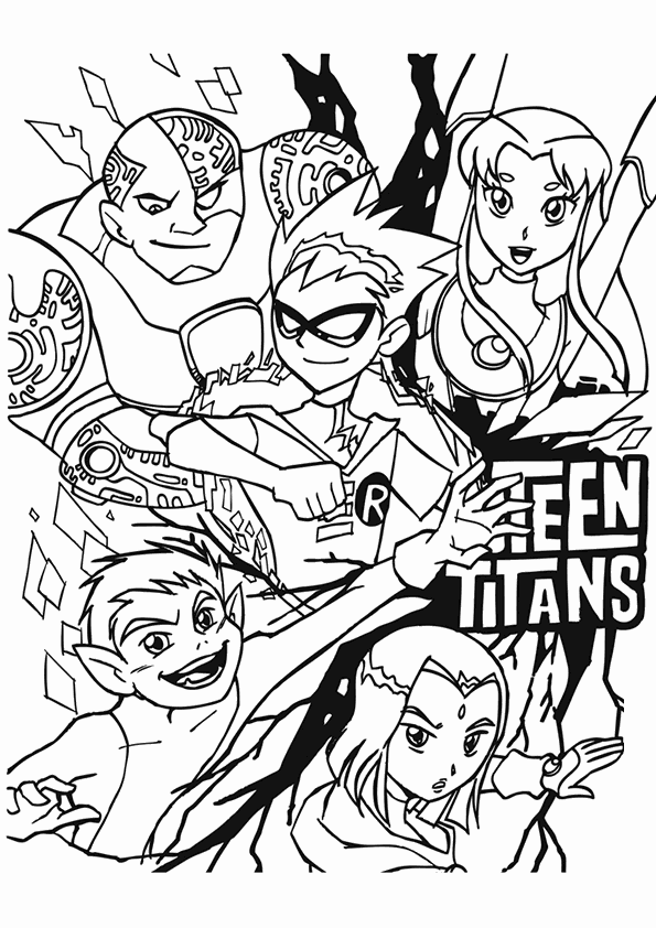 Teen Titans Go Coloring Pages Cartoons Teen Titans Printable 2020 6169 Coloring4free