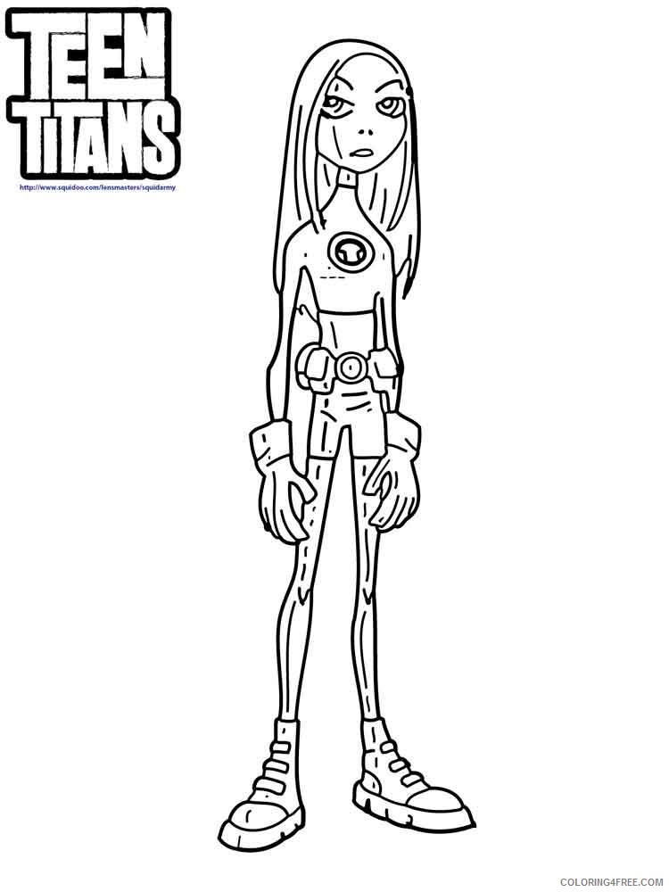 Teen Titans Go Coloring Pages Cartoons teen titans go 27 Printable 2020 6185 Coloring4free