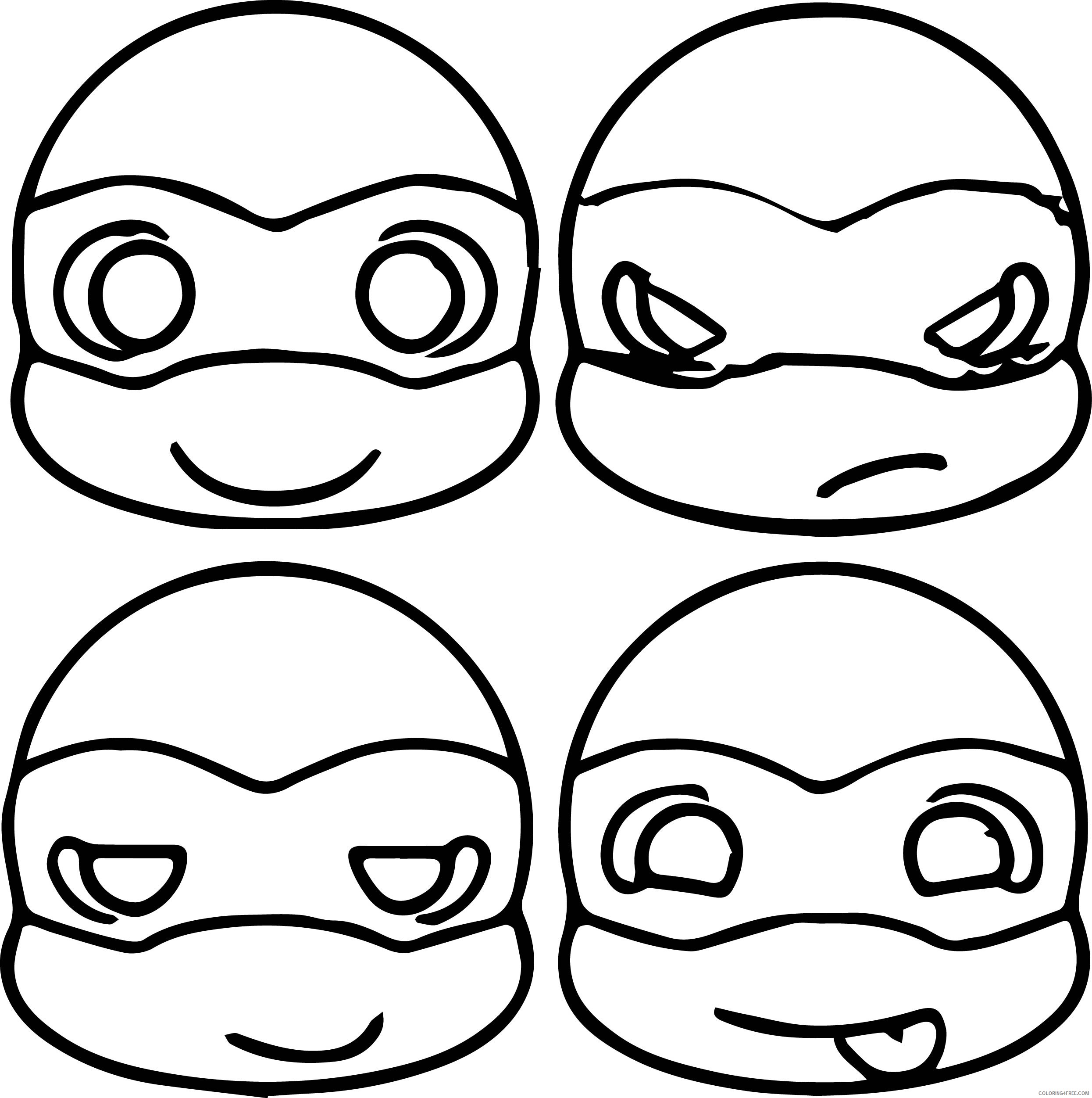 Teenage Mutant Ninja Turtles Coloring Pages Cartoons Free Teenage Mutant Ninja Turtles Printable 2020 6211 Coloring4free