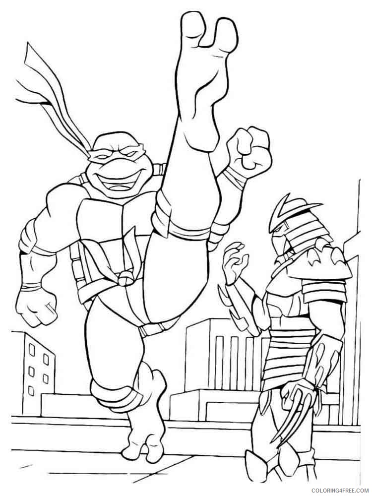 Teenage Mutant Ninja Turtles Coloring Pages Cartoons Ninja Turtles 17 Printable 2020 6277 Coloring4free