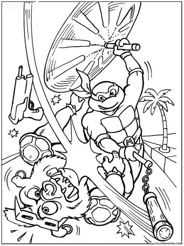 Teenage Mutant Ninja Turtles Coloring Pages Cartoons Ninja Turtles 2 Printable 2020 6278 Coloring4free
