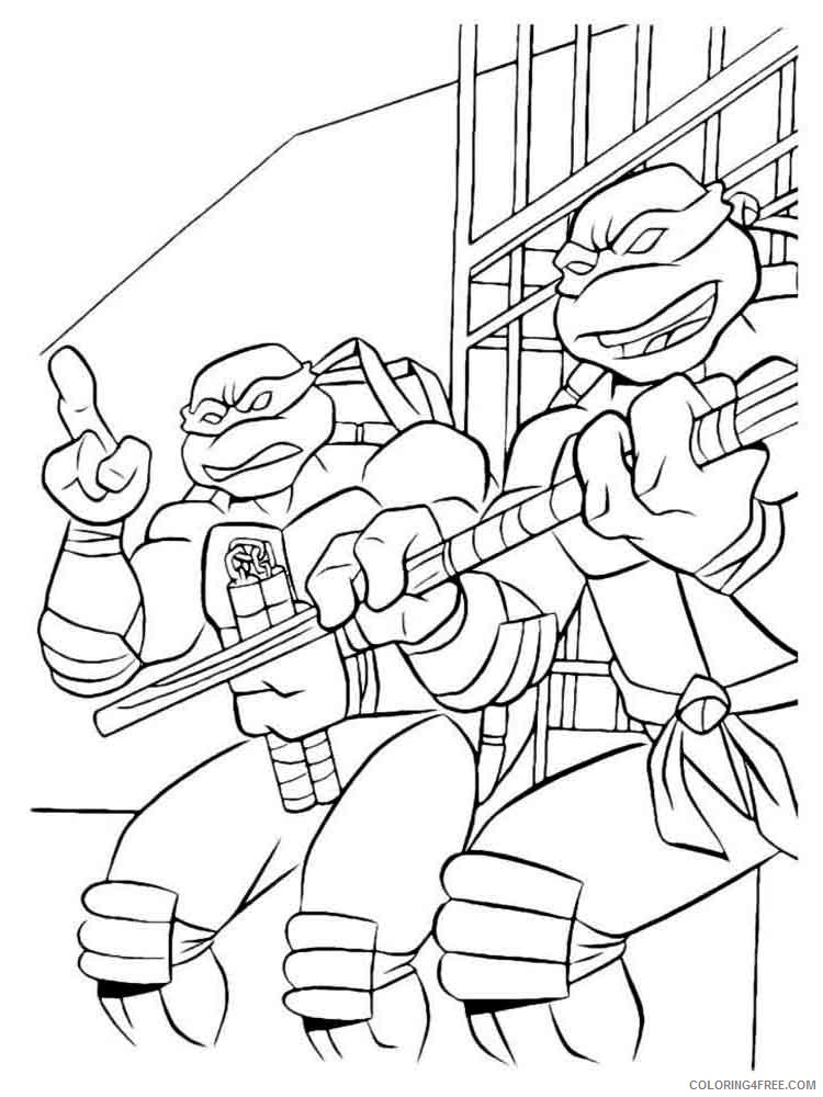 Teenage Mutant Ninja Turtles Coloring Pages Cartoons Ninja Turtles 21 Printable 2020 6280 Coloring4free