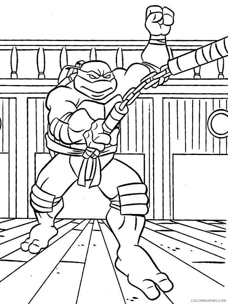 Teenage Mutant Ninja Turtles Coloring Pages Cartoons Ninja Turtles 30 Printable 2020 6289 Coloring4free