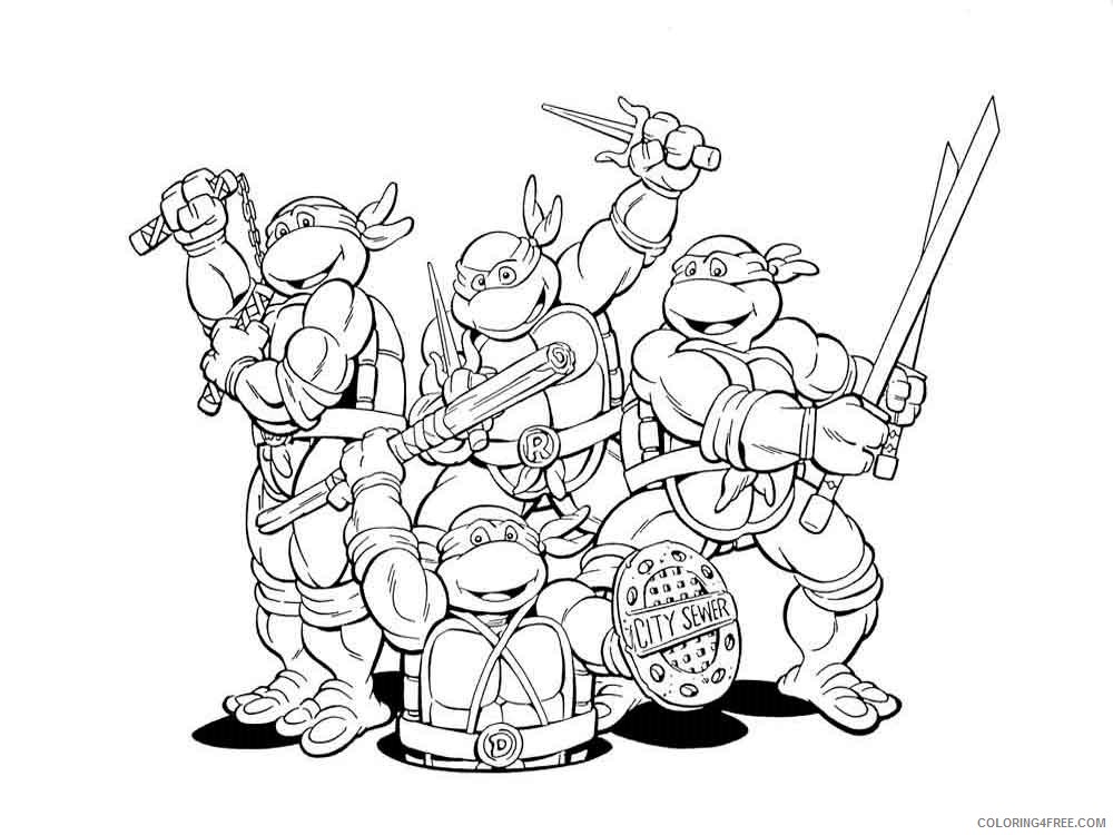 Teenage Mutant Ninja Turtles Coloring Pages Cartoons Ninja Turtles 31 Printable 2020 6290 Coloring4free