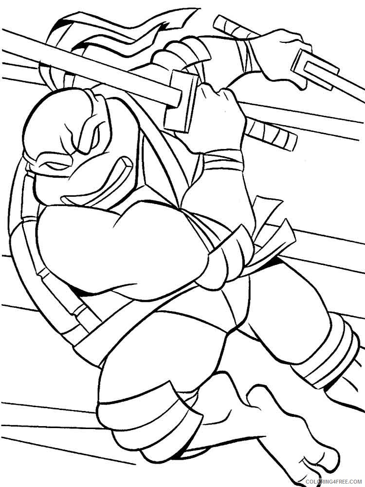 Teenage Mutant Ninja Turtles Coloring Pages Cartoons Ninja Turtles 37 Printable 2020 6293 Coloring4free