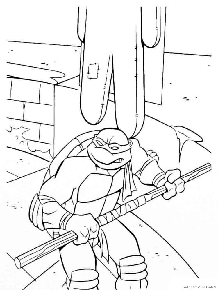 Teenage Mutant Ninja Turtles Coloring Pages Cartoons Ninja Turtles 7 Printable 2020 6295 Coloring4free