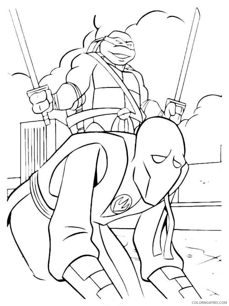 Teenage Mutant Ninja Turtles Coloring Pages Cartoons Ninja Turtles 8 Printable 2020 6296 Coloring4free