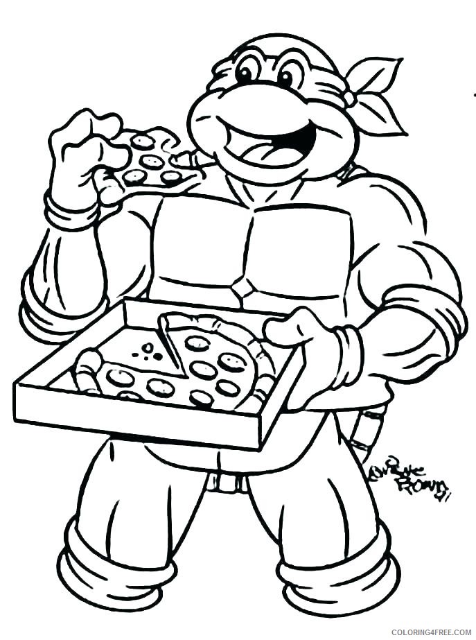 Teenage Mutant Ninja Turtles Coloring Pages Cartoons Pizza Teenage Mutant Ninja Turtles Printable 2020 6298 Coloring4free