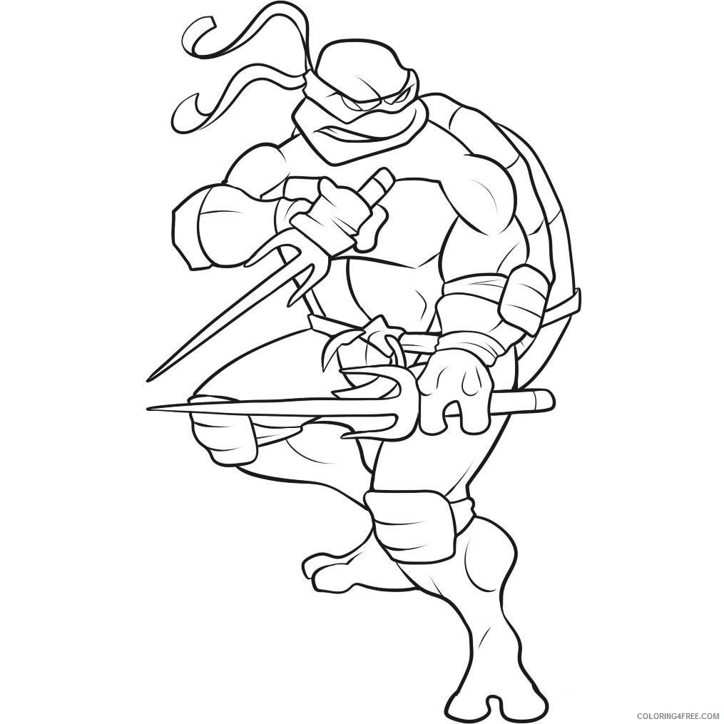 Teenage Mutant Ninja Turtles Coloring Pages Cartoons Superhero TMNT Printable 2020 6315 Coloring4free