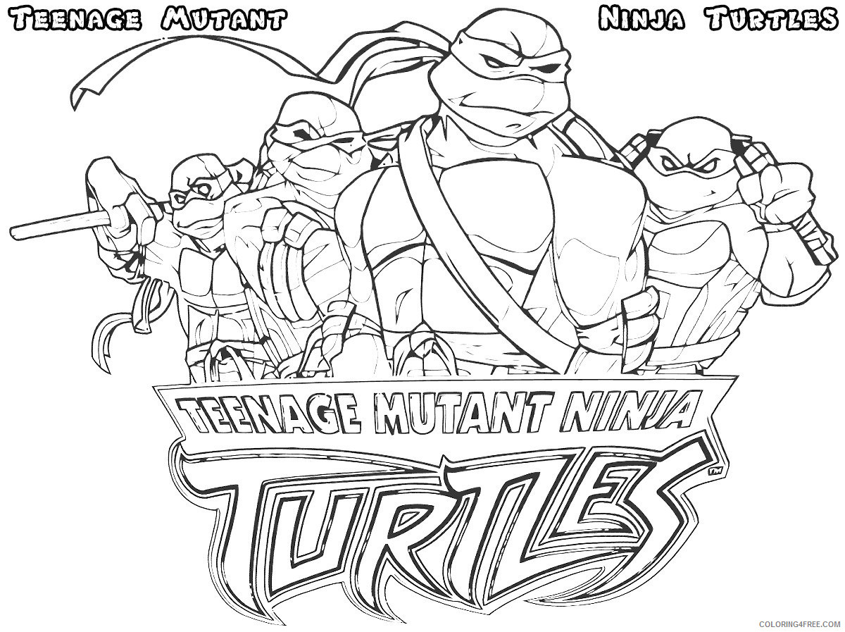 Teenage Mutant Ninja Turtles Coloring Pages Cartoons TMNT Printable 2020 6339 Coloring4free