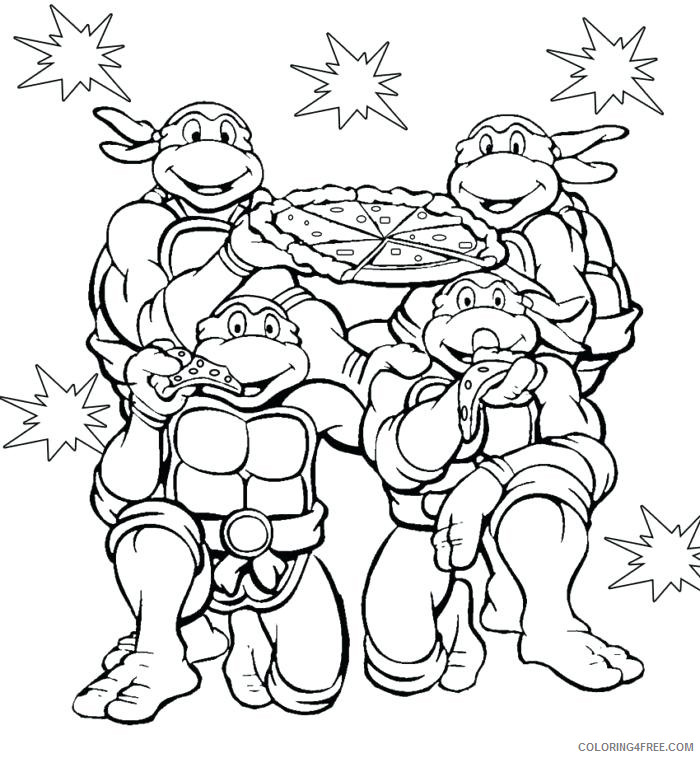 Teenage Mutant Ninja Turtles Coloring Pages Cartoons TMNT to Print Printable 2020 6340 Coloring4free