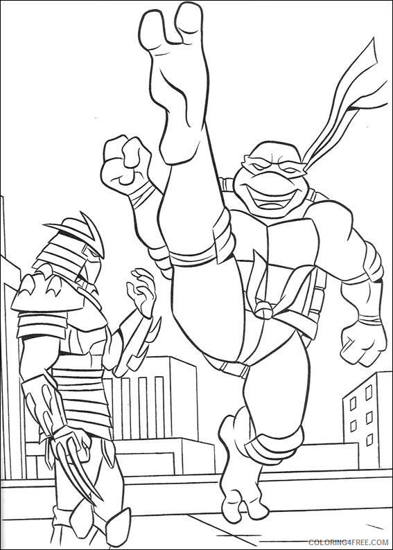 Teenage Mutant Ninja Turtles Coloring Pages Cartoons ninja turtles TAZvz Printable 2020 6268 Coloring4free