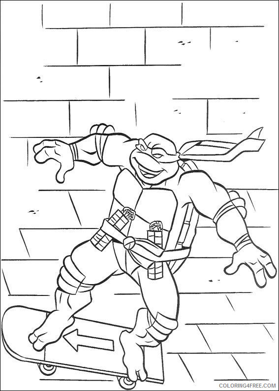 Teenage Mutant Ninja Turtles Coloring Pages Cartoons ninja turtles WX2u8 Printable 2020 6270 Coloring4free