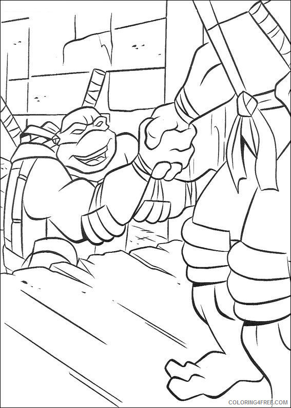 Teenage Mutant Ninja Turtles Coloring Pages Cartoons ninja turtles tws0P Printable 2020 6269 Coloring4free