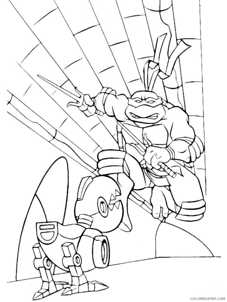 Teenage Mutant Ninja Turtles Coloring Pages Cartoons raphael 10 Printable 2020 6302 Coloring4free