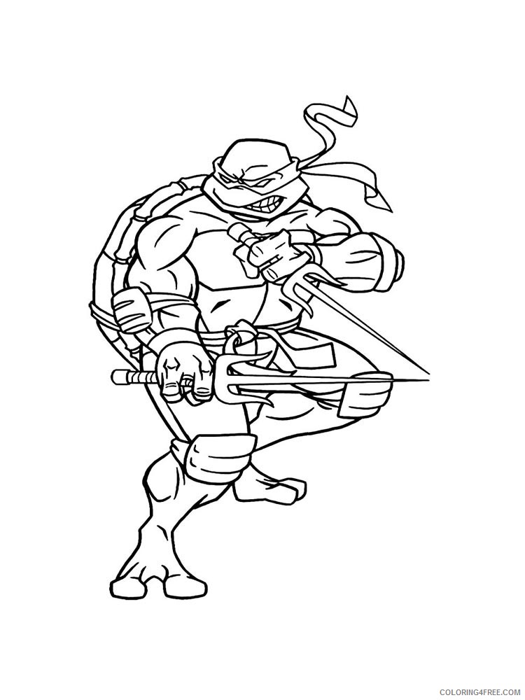 Teenage Mutant Ninja Turtles Coloring Pages Cartoons raphael 16 Printable 2020 6306 Coloring4free