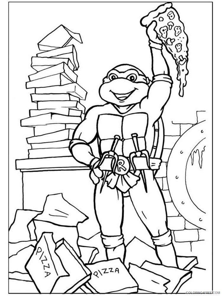 Teenage Mutant Ninja Turtles Coloring Pages Cartoons raphael 7 Printable 2020 6311 Coloring4free