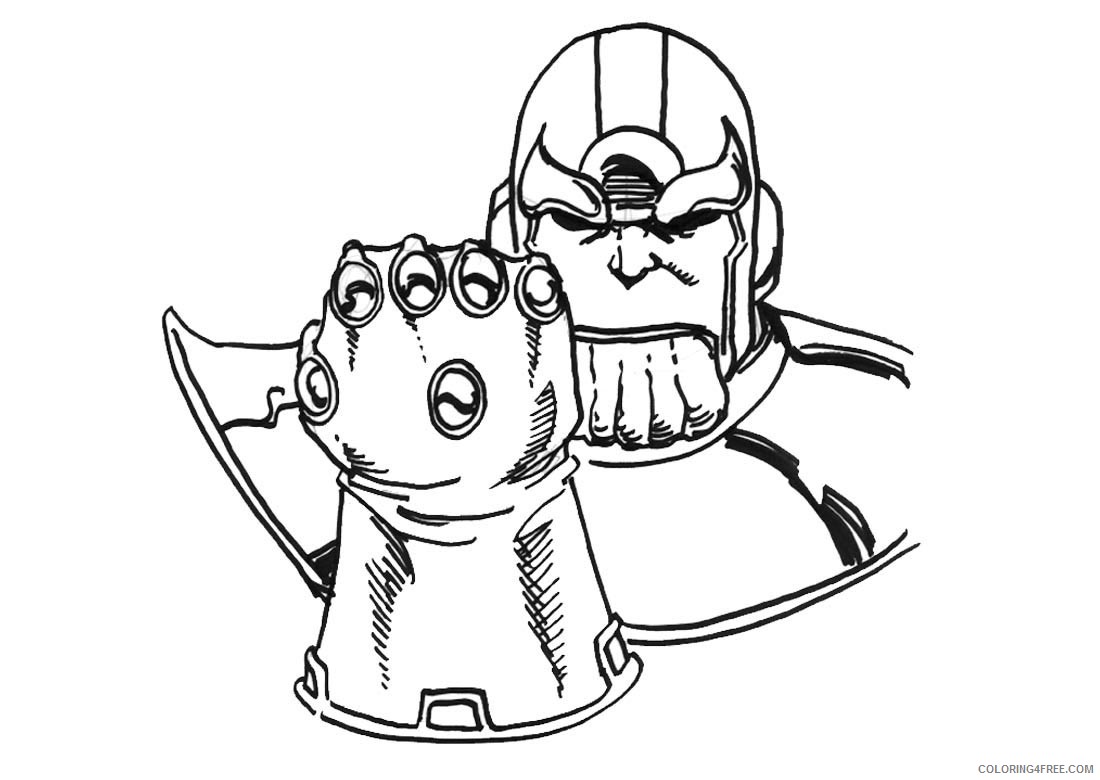 Thanos Coloring Pages Cartoons Thanos Gauntlet Printable 2020 6364 Coloring4free Coloring4free Com - how to get thanoses gauntlet in roblox egg hunt 2021