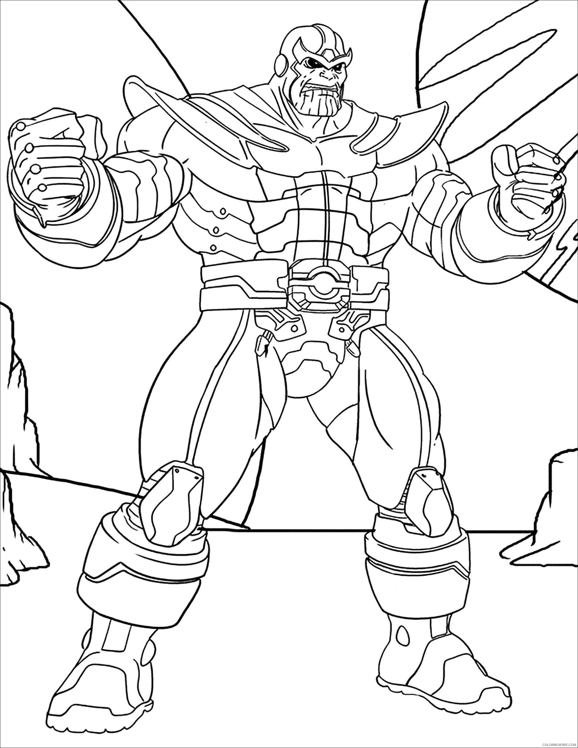 Thanos Coloring Pages Cartoons Thanos Printable 2020 6366 Coloring4free