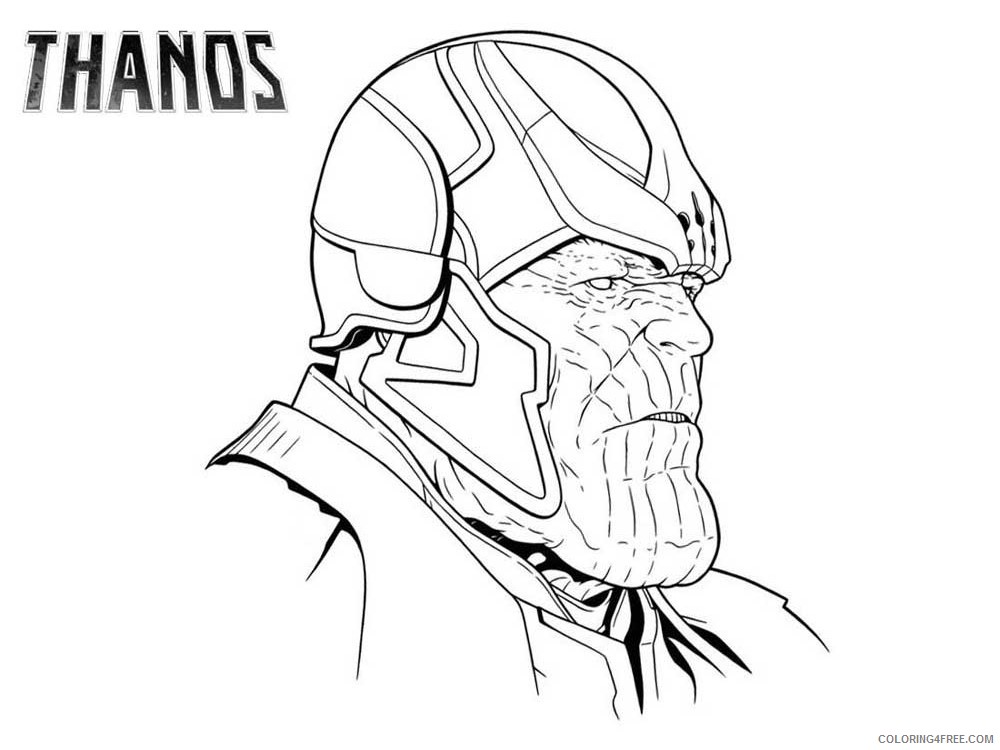 Thanos Coloring Pages Cartoons thanos 6 Printable 2020 6358 Coloring4free