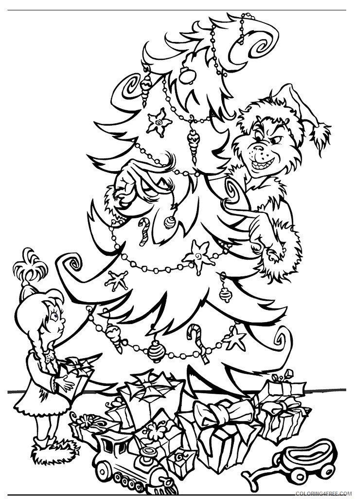 The Grinch Coloring Pages Cartoons Grinch Christmas Printable 2020 6434 Coloring4free