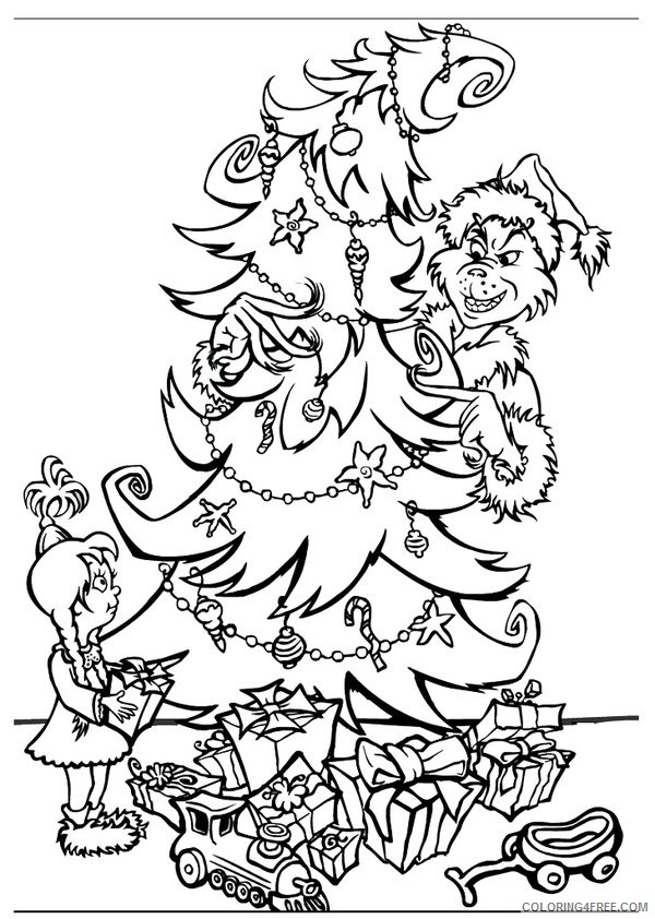 The Grinch Coloring Pages Cartoons Grinch Sheets for Kids Printable 2020 6435 Coloring4free