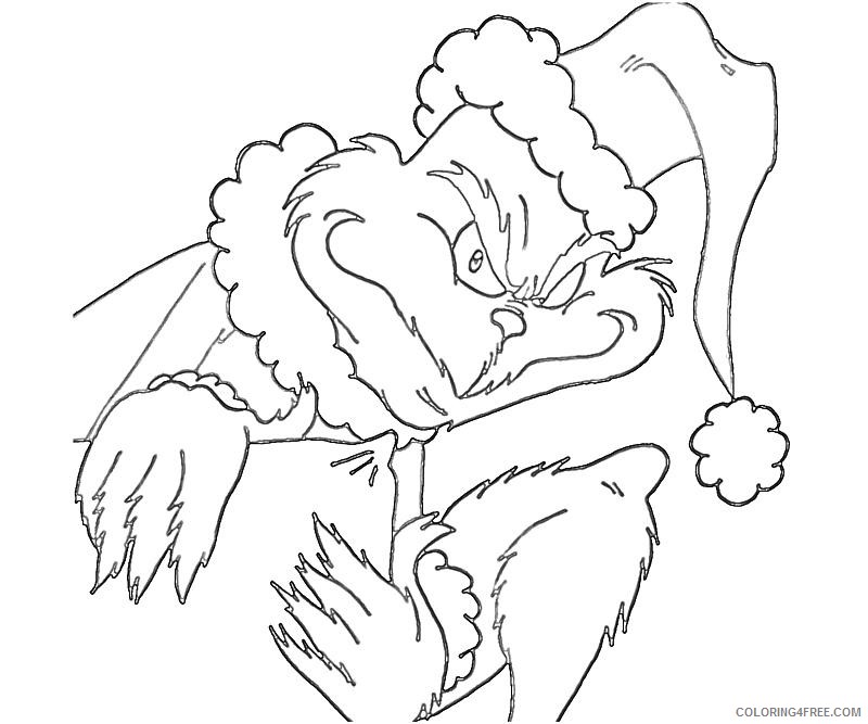 The Grinch Coloring Pages Cartoons Printable Grinch Sheets for Kids Printable 2020 6439 Coloring4free