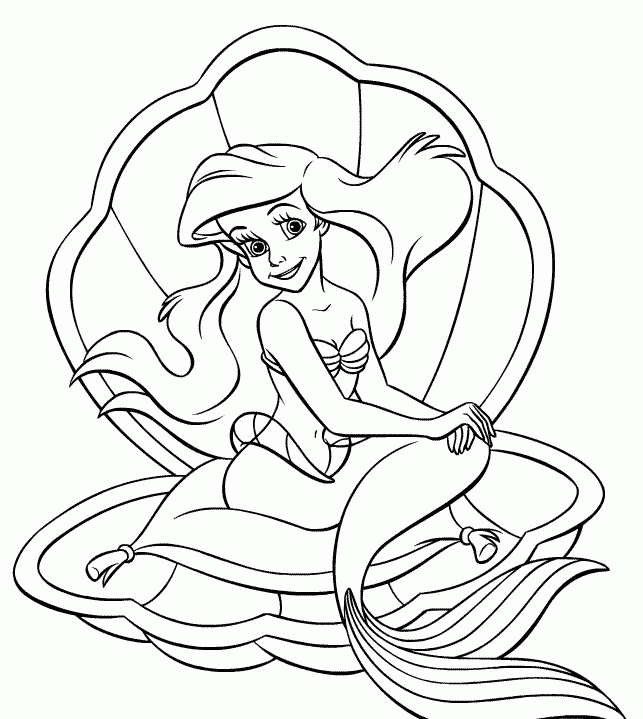 The Little Mermaid Coloring Pages Cartoons Little Mermaid e1421075370610 Printable 2020 6443 Coloring4free