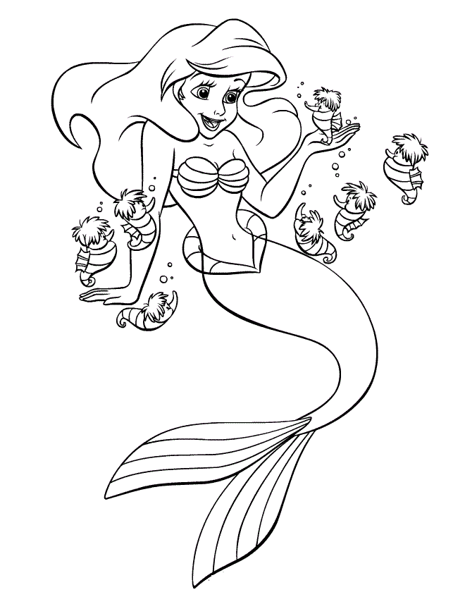The Little Mermaid Coloring Pages Cartoons The Little Mermaid1 Printable 2020 6447 Coloring4free