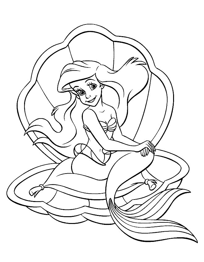 The Little Mermaid Coloring Pages Cartoons the little mermaid 23 Printable 2020 6449 Coloring4free