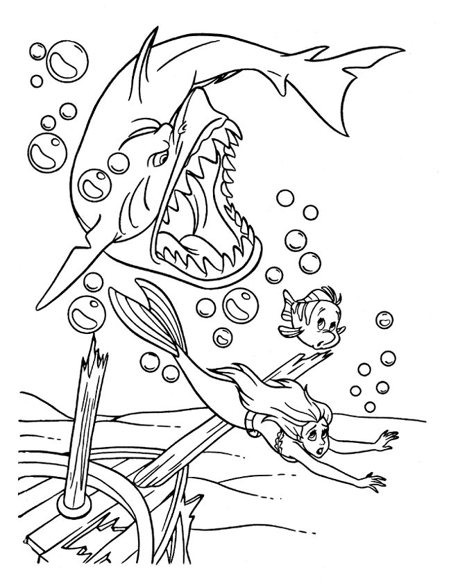 The Little Mermaid Coloring Pages Cartoons the little mermaid 56 Printable 2020 6452 Coloring4free