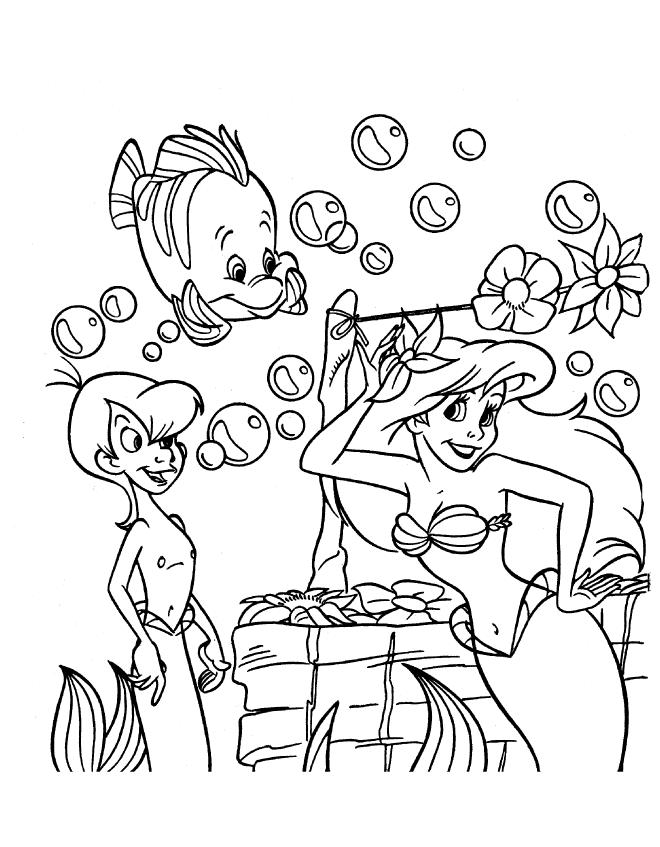 The Little Mermaid Coloring Pages Cartoons the little mermaid 57 Printable 2020 6453 Coloring4free
