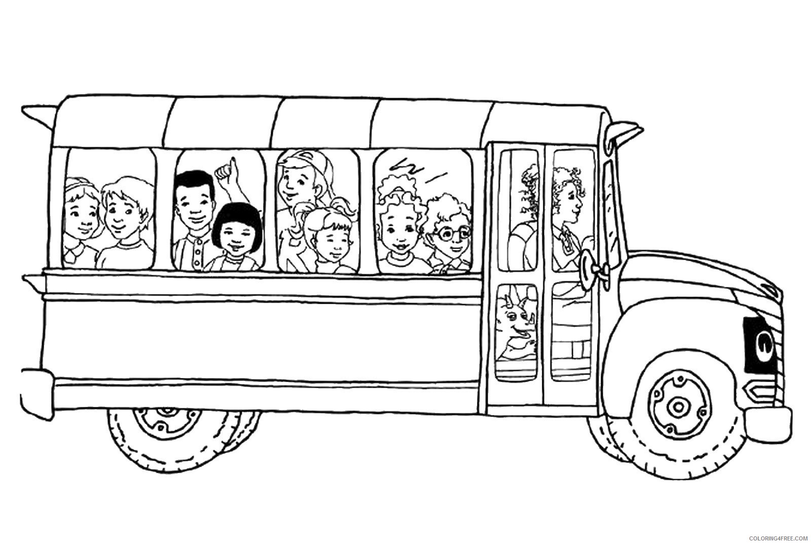 The Magic School Bus Coloring Pages Cartoons magic_school_bus_cl08 Printable 2020 6478 Coloring4free