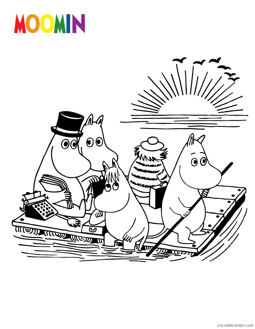 The Moomins Coloring Pages Cartoons Moomin Cartoon Printable 2020 6485 Coloring4free