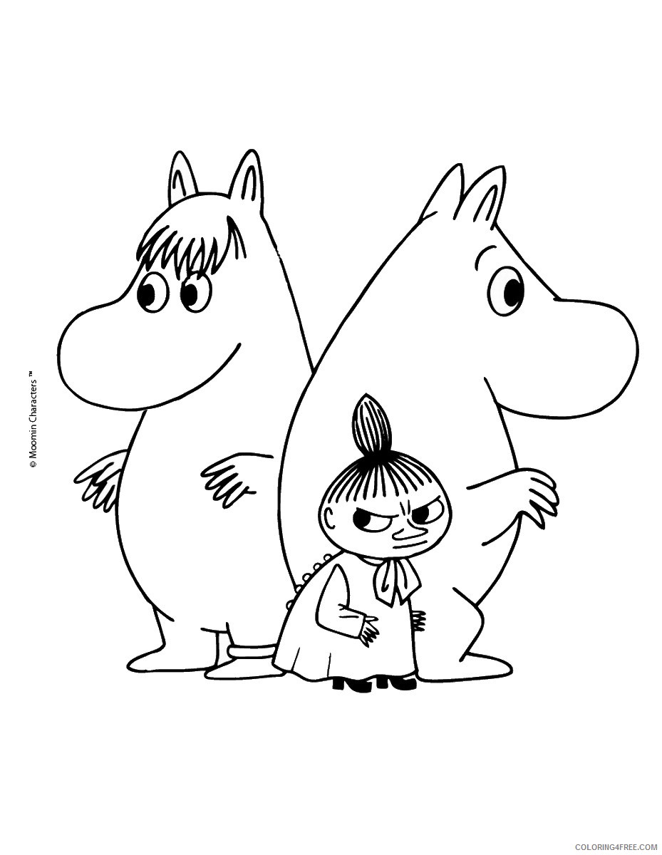 The Moomins Coloring Pages Cartoons moomins_cl_10 Printable 2020 6490 Coloring4free