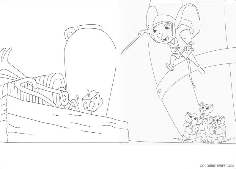 The Tale of Despereaux Coloring Pages Cartoons despereaux FvQih Printable 2020 6501 Coloring4free