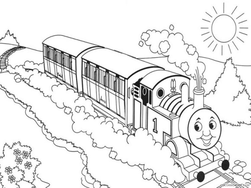 Thomas and Friends Coloring Pages Cartoons Thomas the Train 14 Printable 2020 6558 Coloring4free