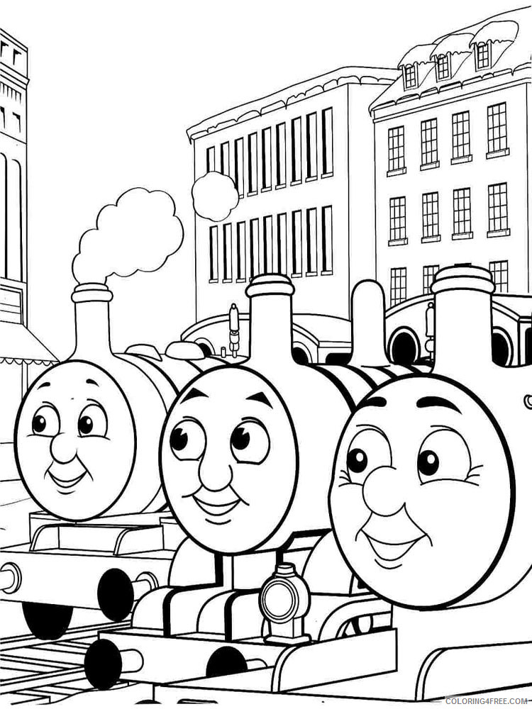 Thomas and Friends Coloring Pages Cartoons Thomas the Train 5 Printable 2020 6559 Coloring4free