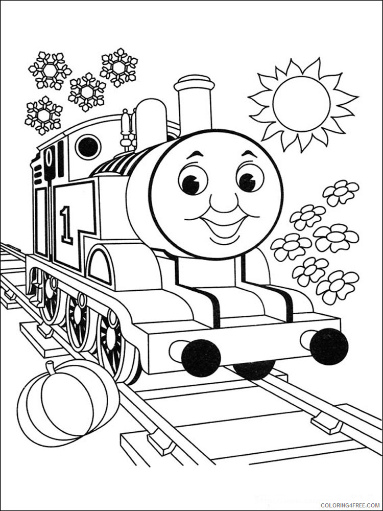 Thomas and Friends Coloring Pages Cartoons Thomas the Train 9 Printable 2020 6561 Coloring4free