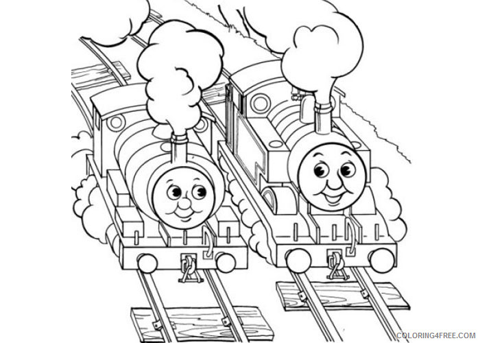 Thomas and Friends Coloring Pages Cartoons Thomas the train and friends Printable 2020 6550 Coloring4free