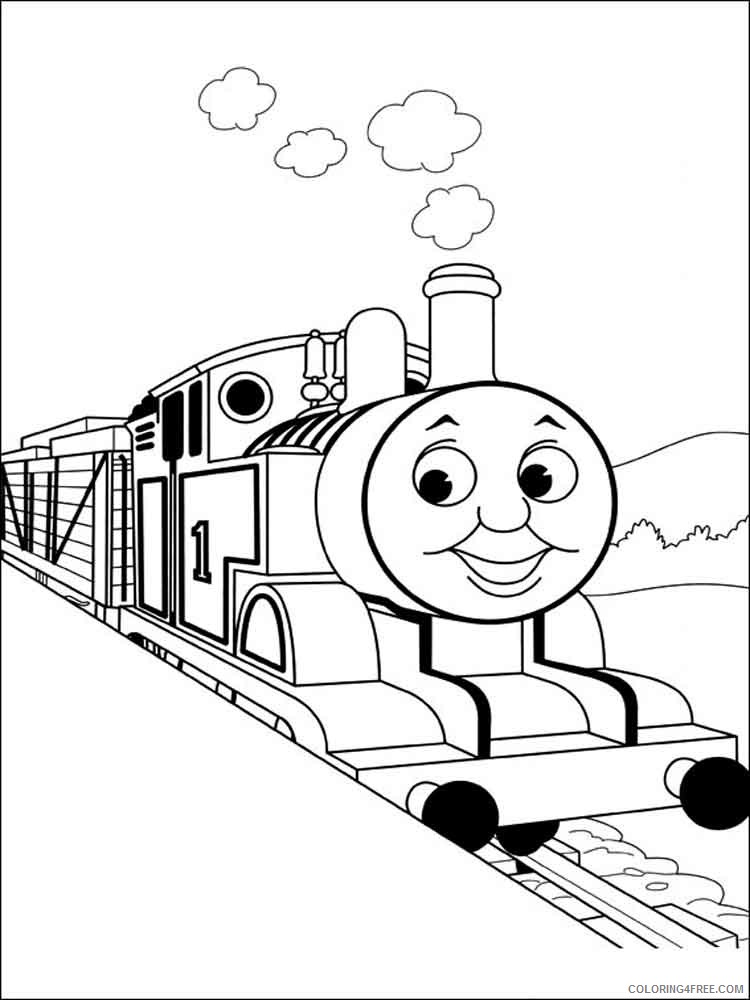 Thomas and Friends Coloring Pages Cartoons thomas the tank engine 16 Printable 2020 6543 Coloring4free