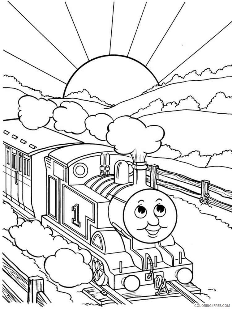 Thomas and Friends Coloring Pages Cartoons thomas the tank engine 8 Printable 2020 6548 Coloring4free