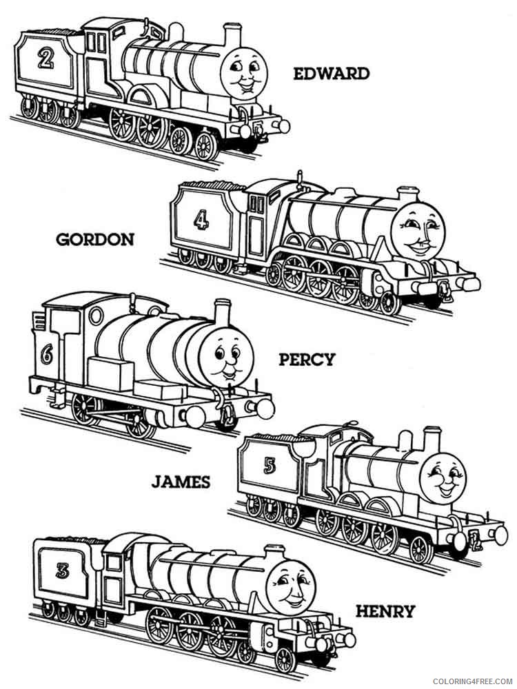 Thomas and Friends Coloring Pages Cartoons thomas the tank engine 9 Printable 2020 6549 Coloring4free