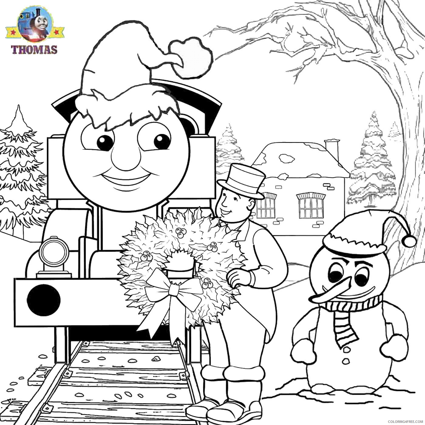 Thomas and Friends Coloring Pages Cartoons thomas_tank_engine_cl19 Printable 2020 6524 Coloring4free