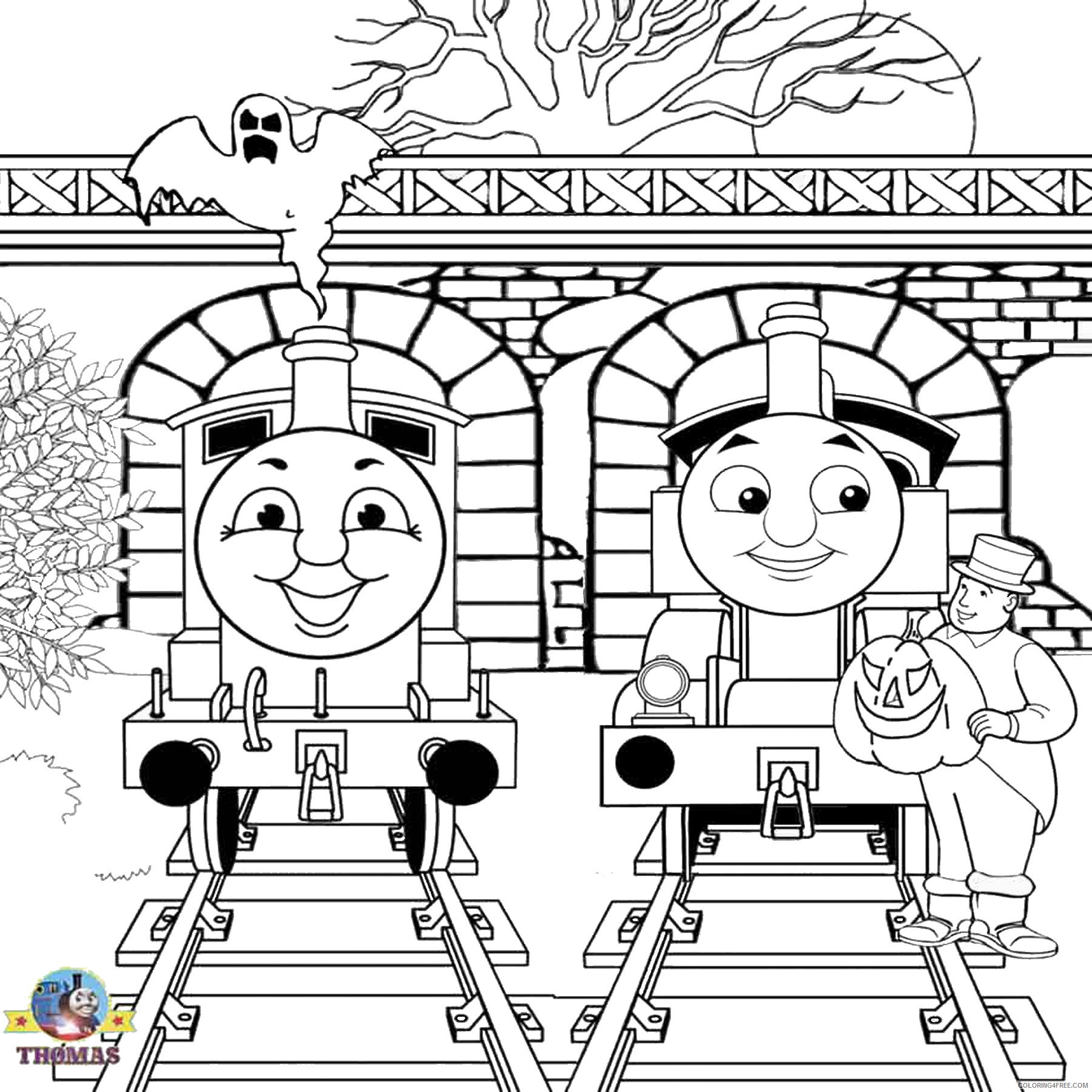 Thomas and Friends Coloring Pages Cartoons thomas_tank_engine_cl23 Printable 2020 6526 Coloring4free