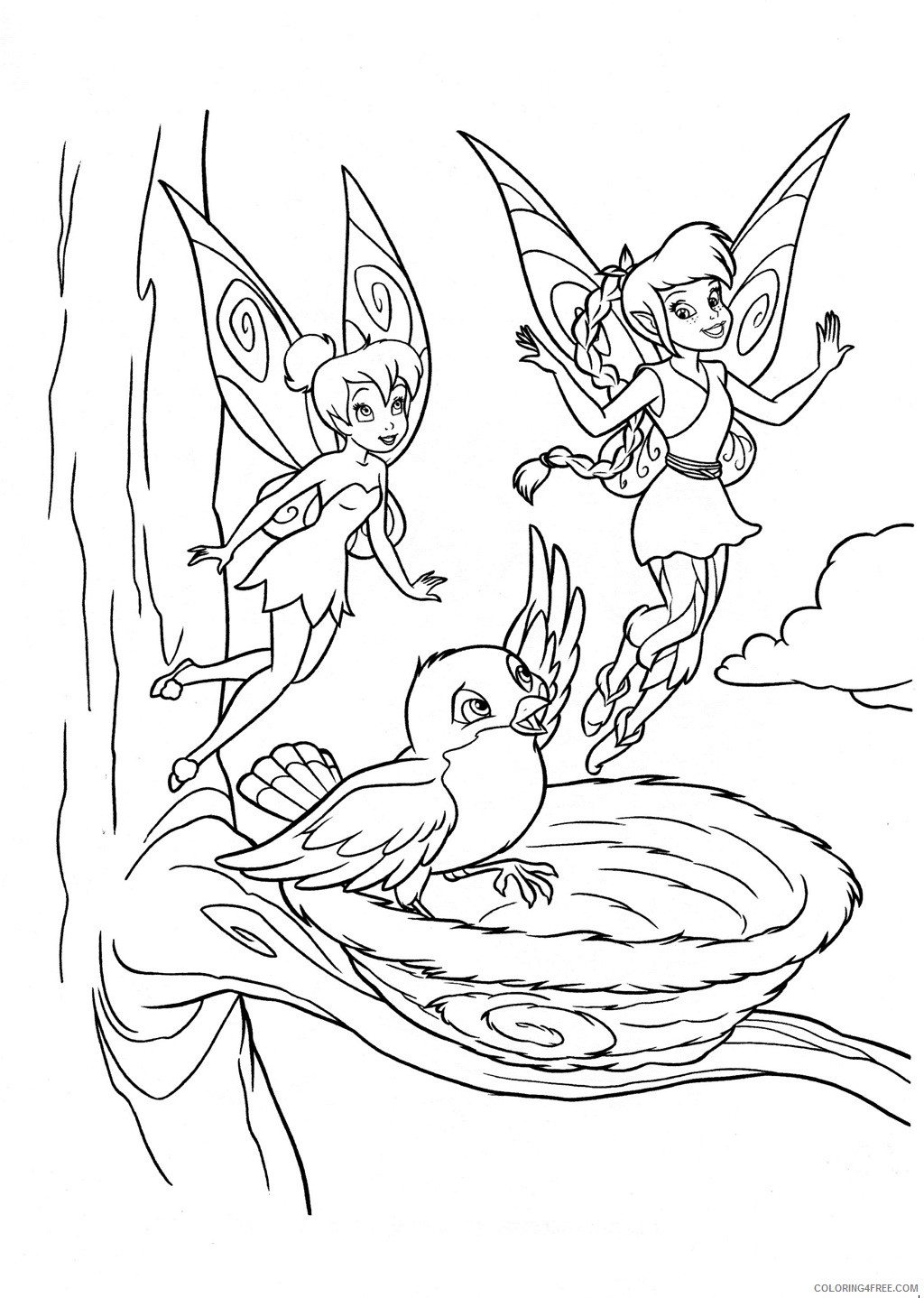Tinker Bell Coloring Pages Cartoons Tinker Bell Free Printable 2020 6677 Coloring4free
