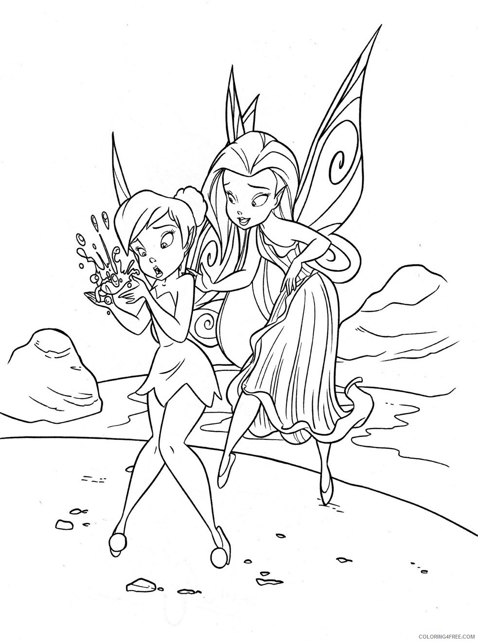 Tinker Bell Coloring Pages Cartoons Tinkerbell Fairy e1421927492356 Printable 2020 6688 Coloring4free